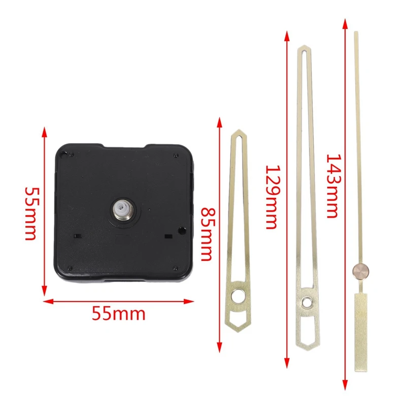 

2Pcs Clock Mechanism Diy Kit Mechanism For Clock Parts Wall Clock Quartz Hour Minute Hand Quartz Clock Movement Home Decoration