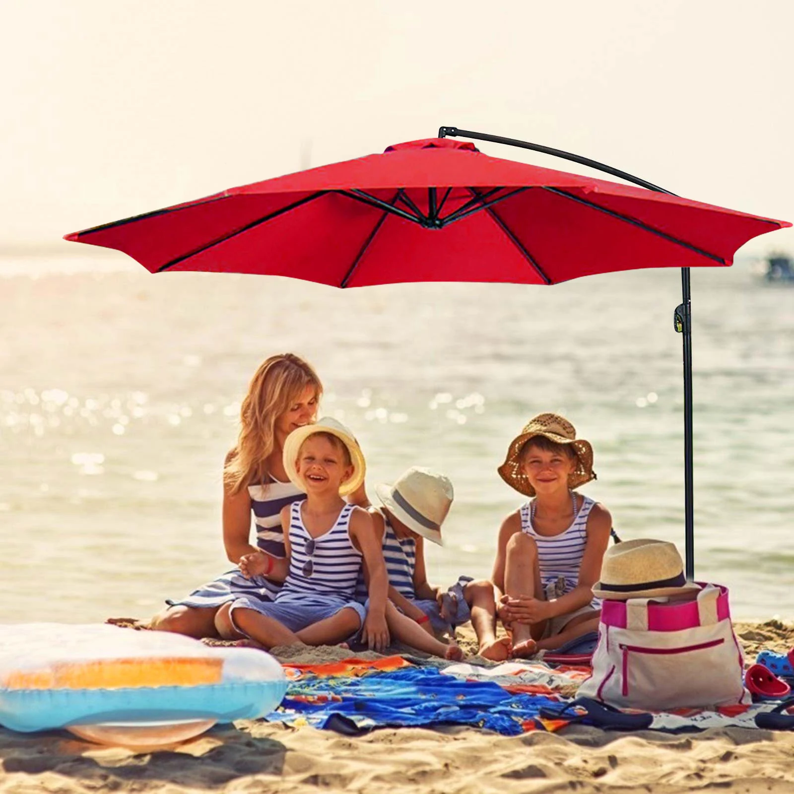6/8 Bones Parasol Cover Waterproof Replacement Parasol Umbrella Surface Sun Protection Detachable Washable Rain Gear Accessories