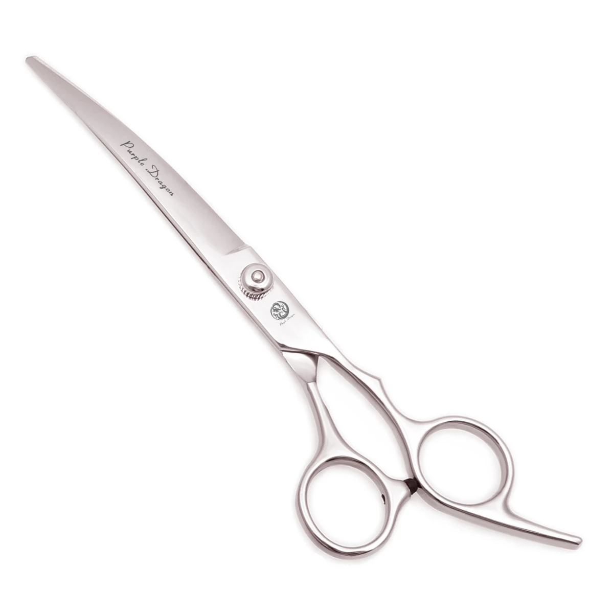 Dog Grooming Scissors Purple Dragon 6" 7" Stainless Hairdressing Scissors Cutting Thinning Shears Curved Z3001