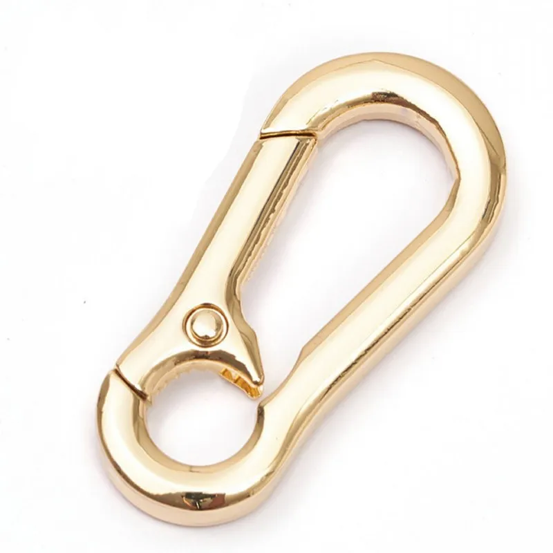 S505f7b5bc2aa494ab77d88b8804ee52fI 5Pcs Gourd Buckle Keychains Climbing Hook Stainless Steel Car Strong Carabiner Shape Keychain Accessories Metal Key Chain Ring Mallzona