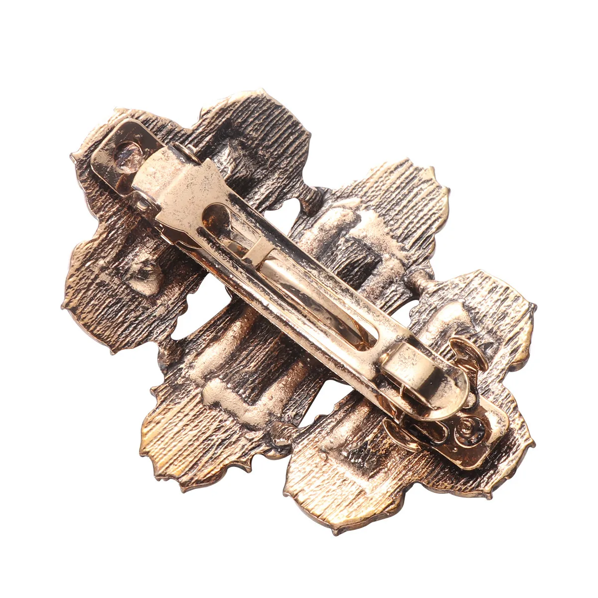 1Pcs 스파클링 헤어 클립 프리미엄 합금 스프링 버클 포니 테일 홀더 여성을위한 세련된 머리핀 여행 선물 골든 블랙