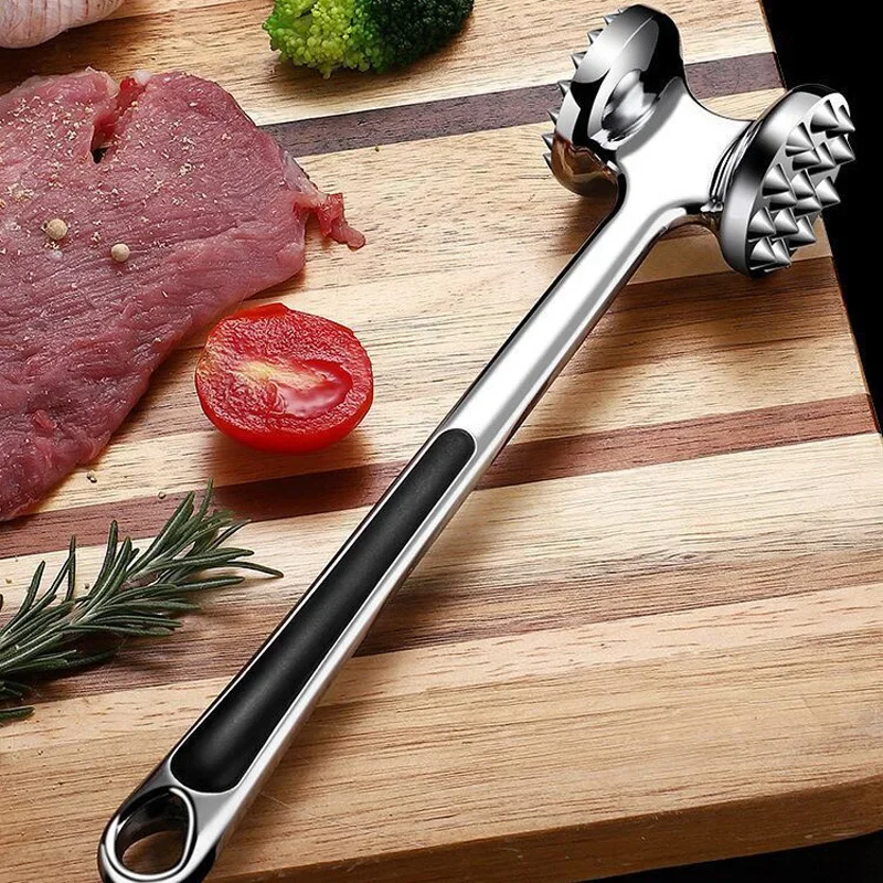 Aluminum Steak Metal Hammer 19 Cm Meat Tenderer Double Sided Household Kitchen Tool 1pcs meat tenderizer meat hammer