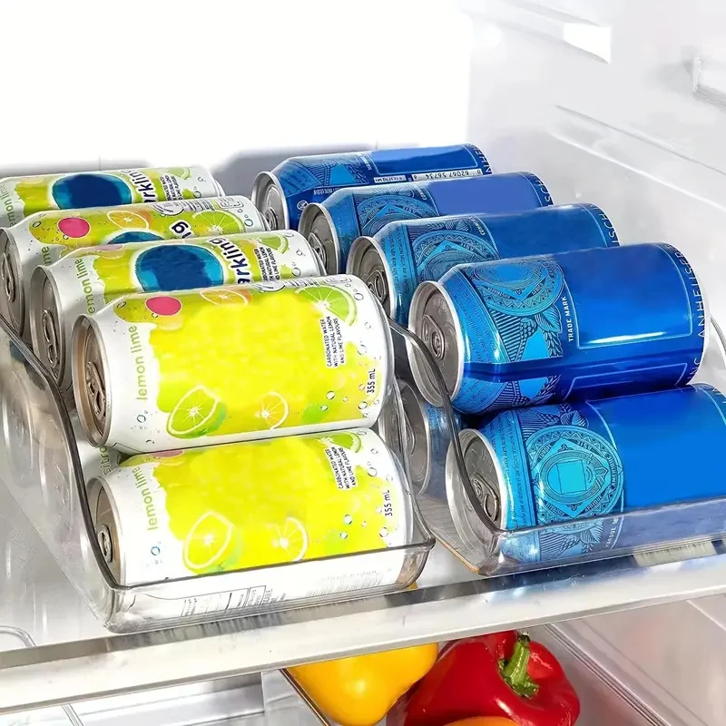 

1pc Refrigerator Storage Box Large Capacity Transparent Plastic Freezer Box Drawer Type Crisper Box