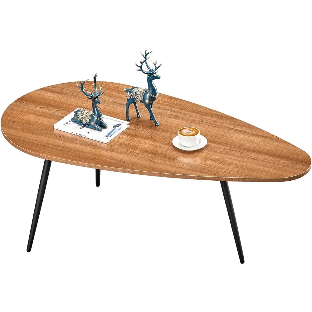 

SAYGOER Small Coffee Table Modern Coffee Table Rustic Farmhouse Coffee Table Oval Mid Century Coffee Table Retro Accent Center