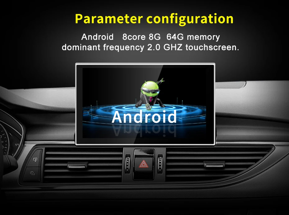 Qualcomm 8G 128G Android13 9inch Carplay AUTO For AUDI 2012-2018 Year A6 A7 C7 C