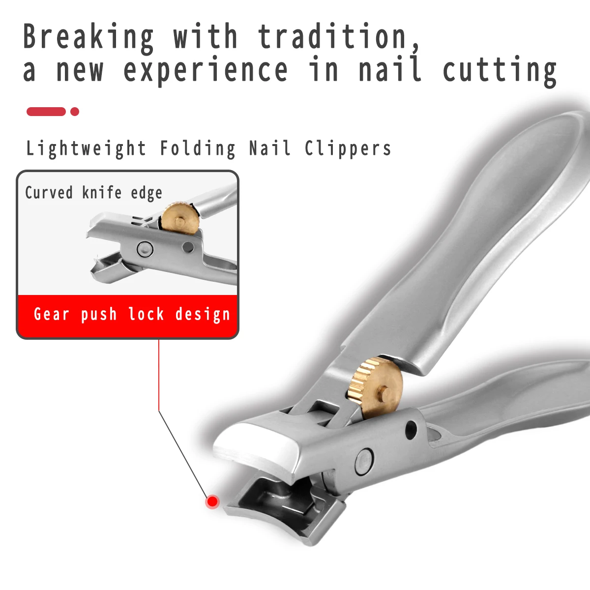 TJ SEGA Professional Nail Cutter Stainless Steel Thick Nails Clippers Toenail Fingernail Manicure Trimmer Toenail Clippers Tools 2