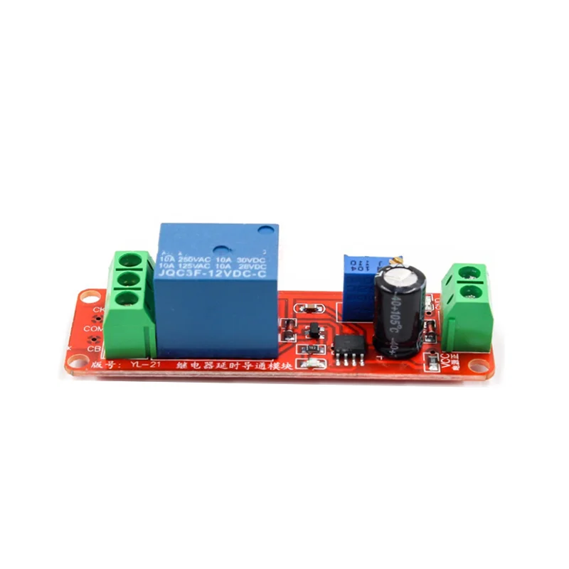 NE555 Timer Switch Adjustable Module Time delay relay Module DC 12V Delay relay shield 0~10S 1PCS power relay