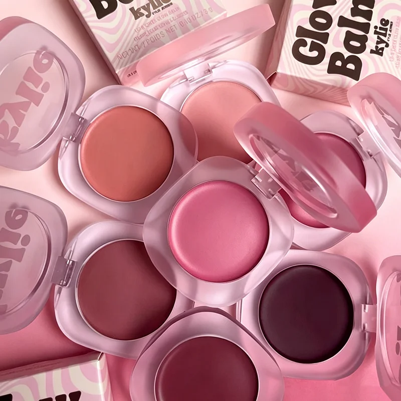 Hybrid Kissed Lip & Cheek Glow Balm - Peach Pink Blusher & Brightening Facial Rouge