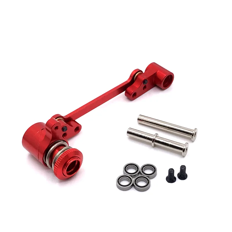 Upgrade Metal Steering Assembly For WLtoys 144010 144001 144002 124016 127017 124018 124019 LC 1/14 RC Car Parts metal cvd drive shaft wheel axle differential cup for wltoys 144001 124019 124018 rc car upgrades parts accessories