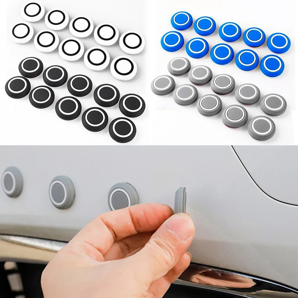 10pcs Car Door Anti Collision Pad Decorative Protection Sticker
