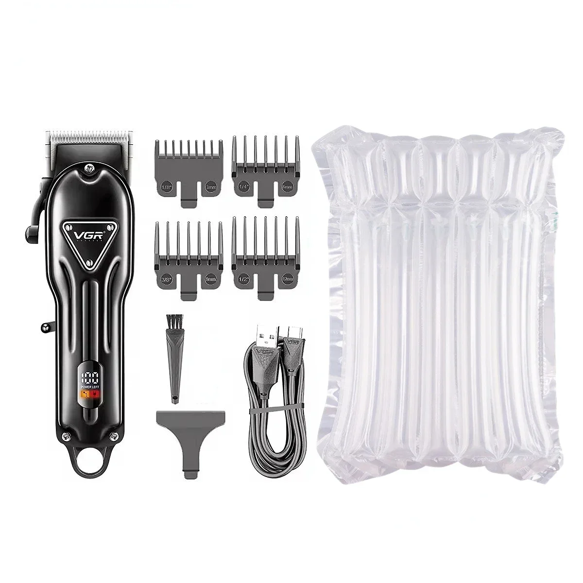 VGR ماكينة تشذيب الشعر احترافي حلاق قابل للتعديل م...