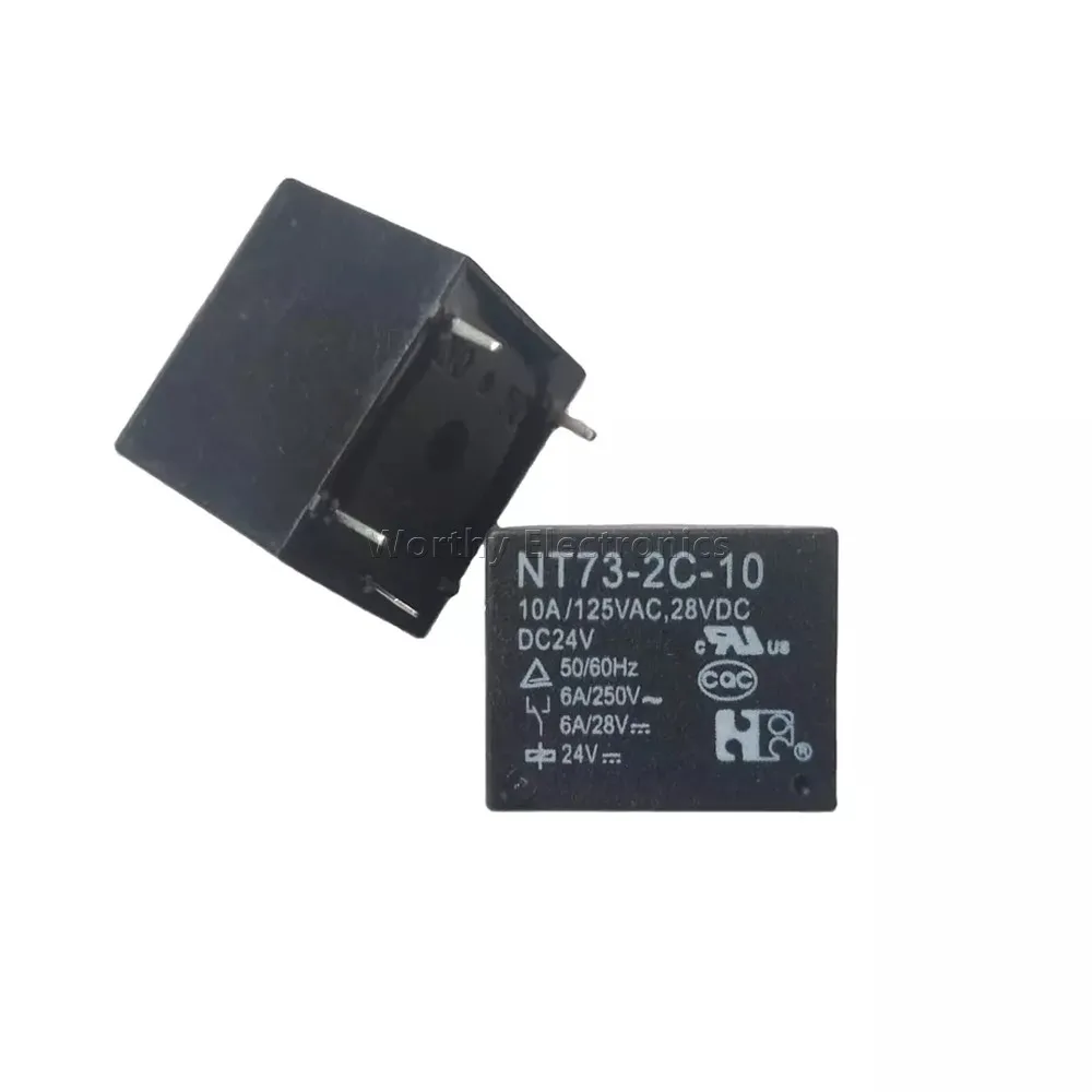 Free Shipping 10PCS/LOT 12VDC 10A 5PIN Relay NT73-2C-10 DC12V