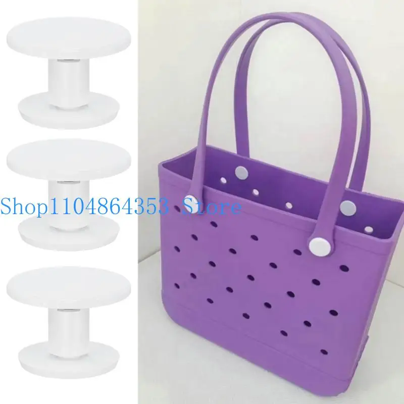 4/6 Stück universelle Handtaschengriffnieten, Handtaschen-Reparaturzubehör, einfach zu installierende, gummierte Befestigungsknöpfe für Griffe – Detail 1