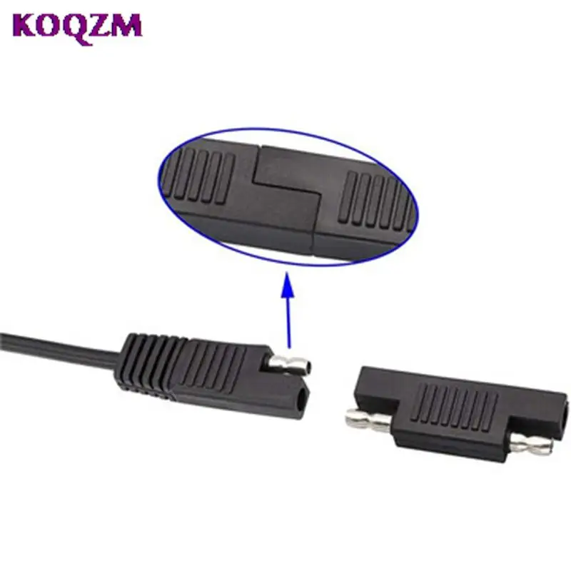 1PC 12/24V Solar SAE Polarity Reverse Adapter Connectors Disconnect Extension Cable Solar Panel Battery Power Charger