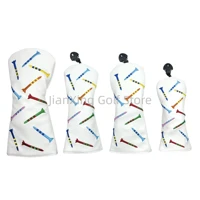 1pc Golf Rocket pattern Head cover Driver Head Covers Fairway Wood Head Covers Hybrid Head Covers Putter Cover Pu Leather 1
