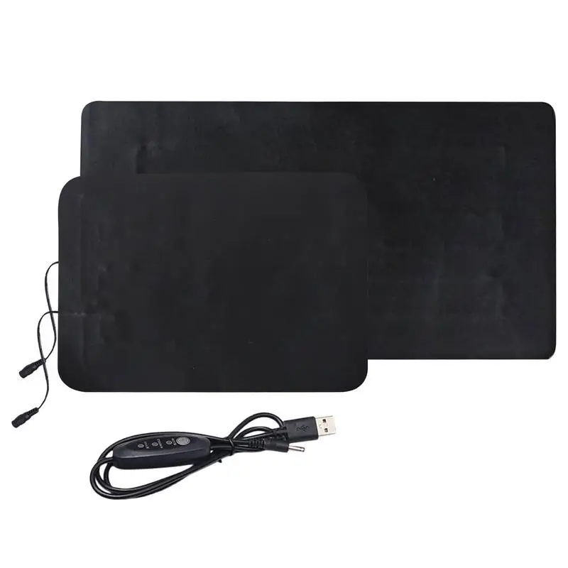 Plants Heat Mat Waterproof PVC Leather Plant Heating Pad USB Germination Heat Mat Even Heating 3 Levels Adjustable Temp