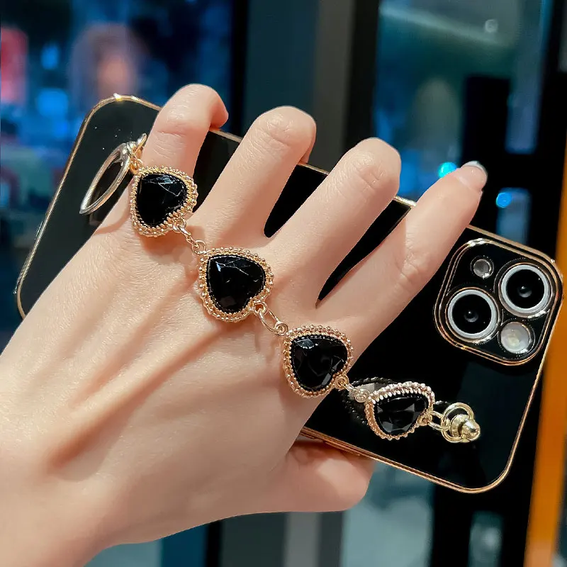 For POCO X3 Luxury Flash Rhinestone Bracelet Case For Xiaomi POCO X3 X4 Pro 5G NFC M3 C40 Cover Silicone Chain Case POCOX3 Women phone case