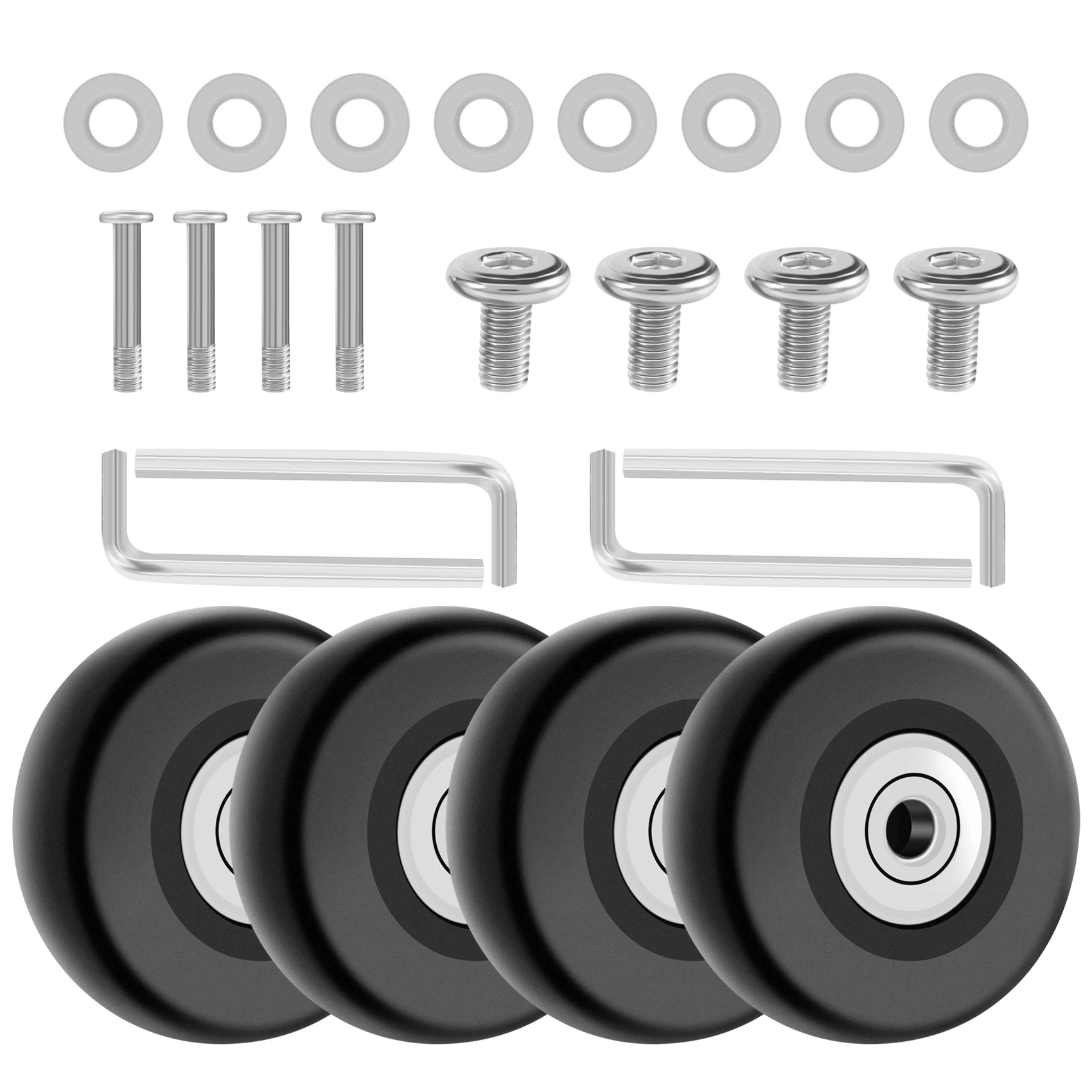 Tire Changing Tool Kit OD 50mm 4 Sets of Luggage Suitcase Replacement Wheels Axles Deluxe Repair Tool