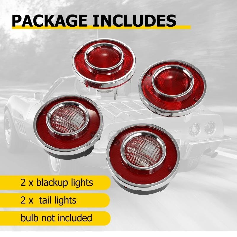 automotive achterlamp 4 Stuks/set Voor Corvette C3 1975 1976