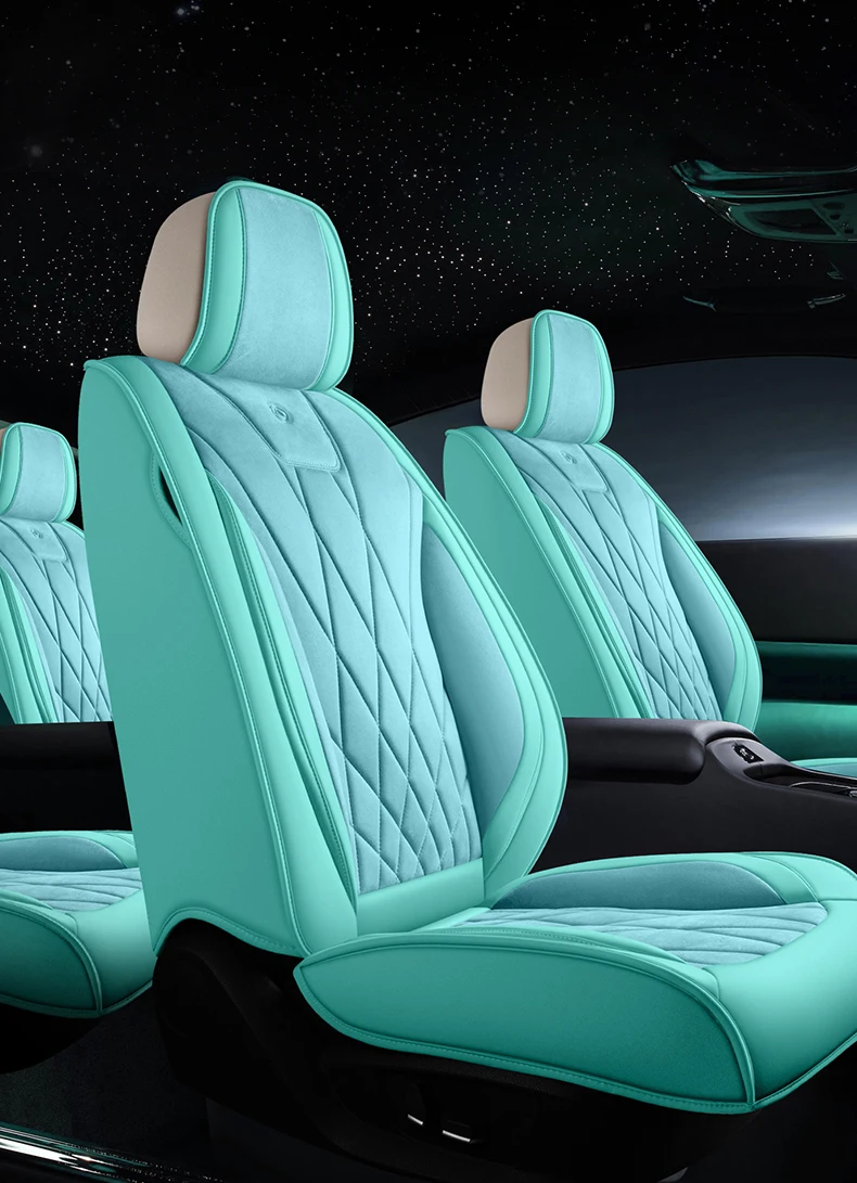 Leather Seat Mint Seat Covers Alcantara Auto Seat Cover For BMW
