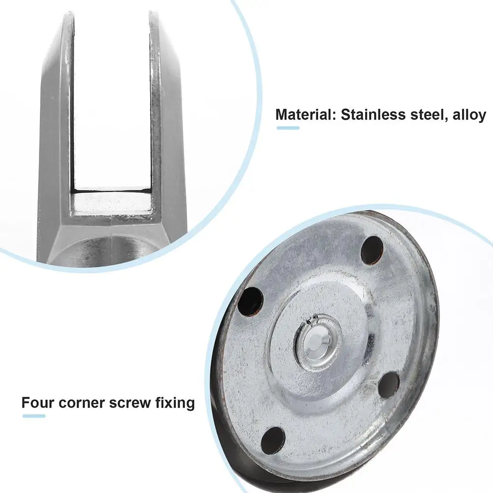 4 Pcs Stainless Steel Partition Feet Restroom Support Bathroom Alloy Leg Parts Shower Door Fittings Toilet Partition Accessories