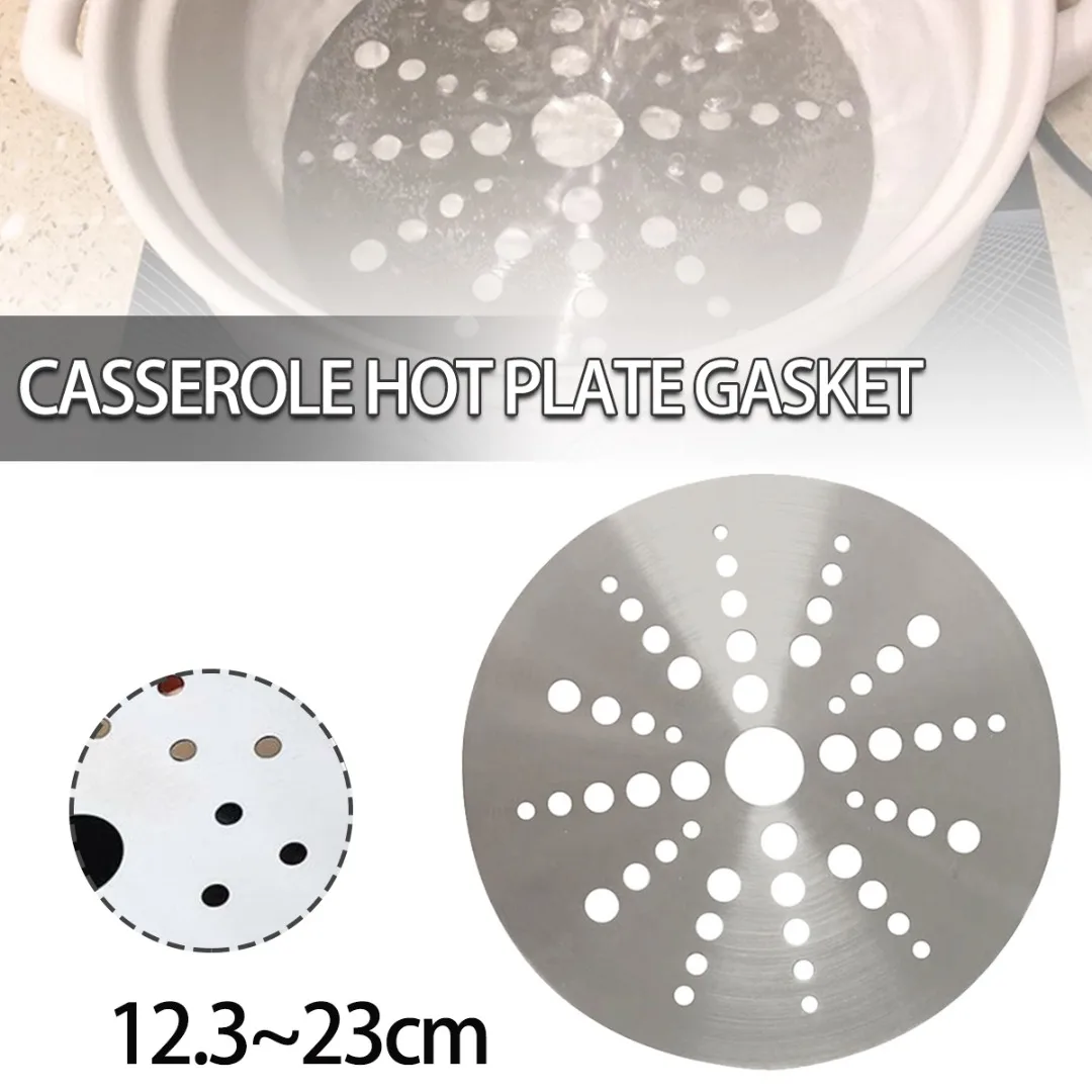 Practico adaptador para inducción de acero inoxidable difusor de calor  diámetro 14.5 cm