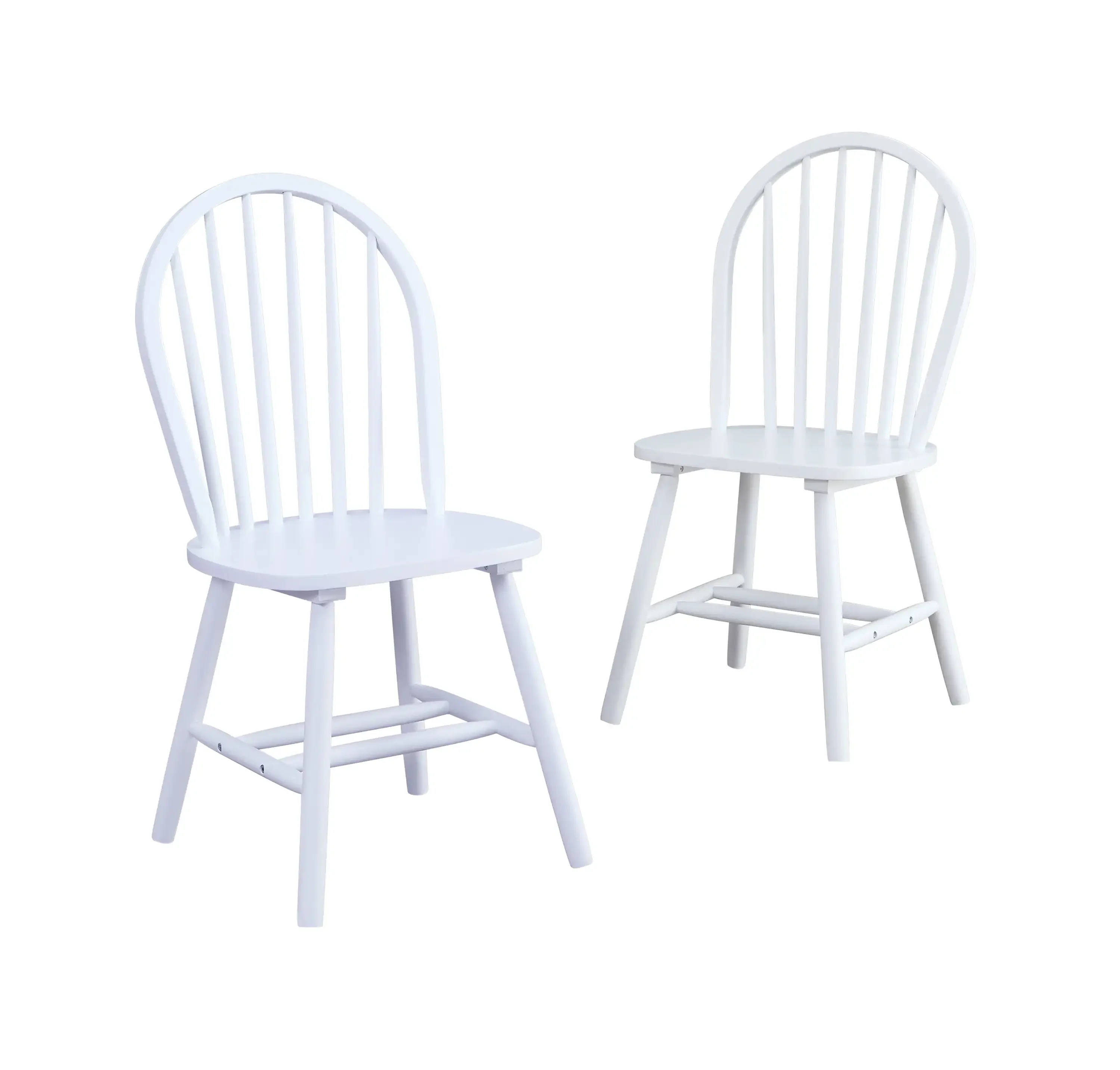 

Solid Wood Dining Chairs, Set of 2, Solid White
