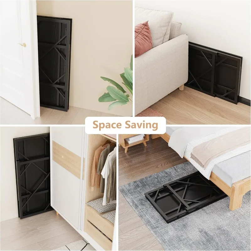 Folding Desk Writing Computer Desk for Home Office, No-Assembly Study Office Desk Foldable Table 6