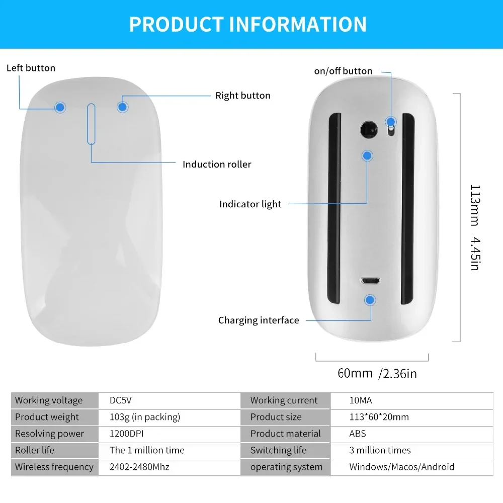 Wireless Bluetooth Mouse 5