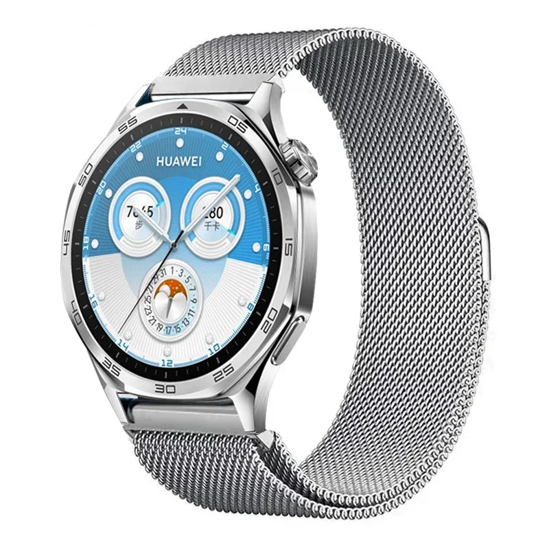 Sleek Milanese Magnetic Watch Band, 20mm/22mm, Stainless Steel Mesh Strap