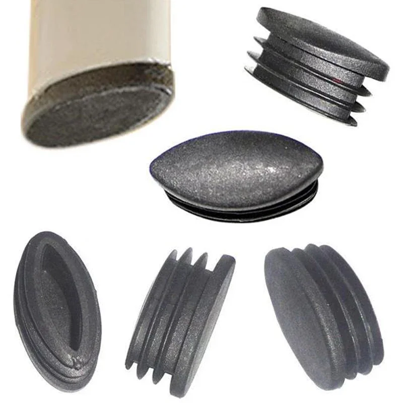 20Pcs Olive Tubes Plug Pipe Blanking End Cap Non-slip Table Foot Dust Cover Chair Leg Socks Floor Protector Pad Furniture Parts