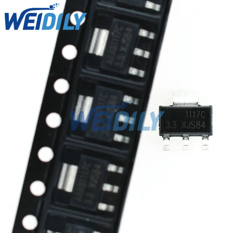100pcs/lot AMS1117-3.3 AMS1117-3.3V AMS1117 LM1117 1117 SOT-223 In - Foto 10