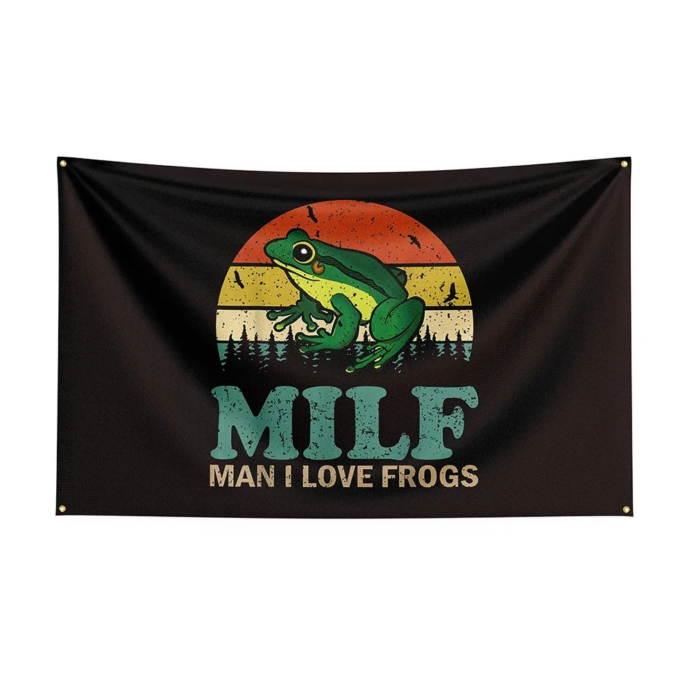 

90x50cm MILF Man love Frogs Flag Polyester Printed Banner For Decor ft Flag Decor,flag Decoration Banner Flag Banner