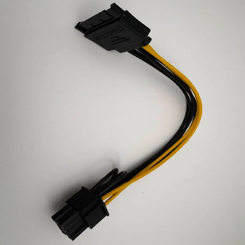 Enhanced Graphics Card Power Adapter Cable - SATA to 8-Pin for High-Performance Mining
