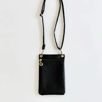 Borsa per telefono alla moda Borsa a tracolla comoda da donna dolce Borse e borsette Mini borsa a tracolla PU modello litchi personalizzato 1