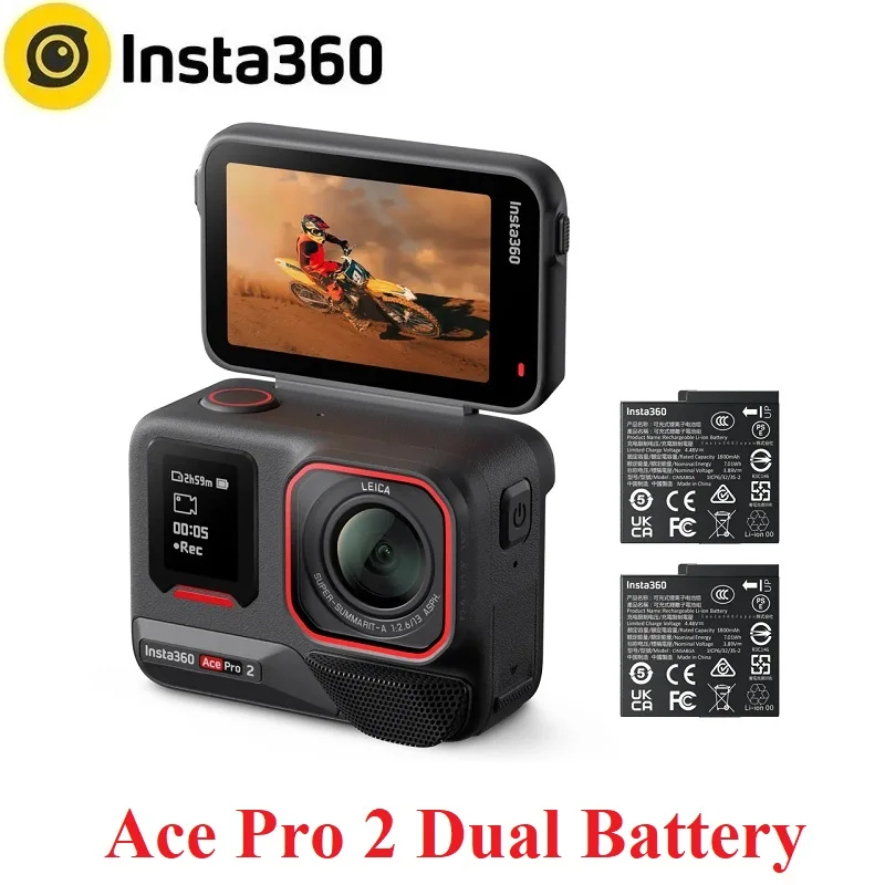 Insta360 X5\X4\X3\Ace Pro 2\GO 3S\Flow Pro\Flow 2 Pro Sport Camera