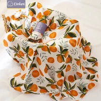 Elinfant 100% cotton 120*110cm 2 Layers Newborn Baby Bath Towel Wrap Muslin Swaddle Blankets Wholesale Dropshipping