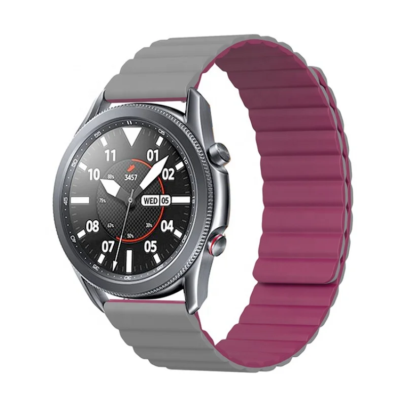 Per Samsung Galaxy Gear Watch Band S2 S3 20 22 46 Mm Bracciale Huawei Gt 2 2E Pro Cinturino In Pelle Con Cinturino Magnetico