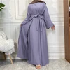 2 Piece Abaya Kimono Matching Muslim Set Ramadan Abayas for Women Dubai Turkey Inner Hijab Dress African Islam Clothing Jilbabs