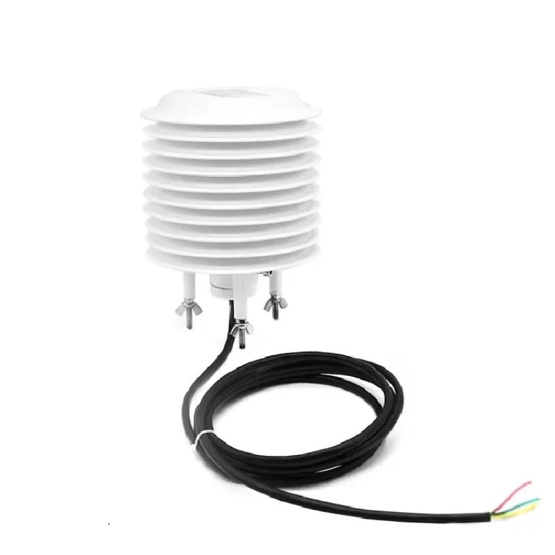 2025 Cool9-30V 입력 아날로그 4-20mA 및 디지털 RS485 Modbus 출력 공기 온도 습도 센서 (태양광 방사선 차폐 포함)