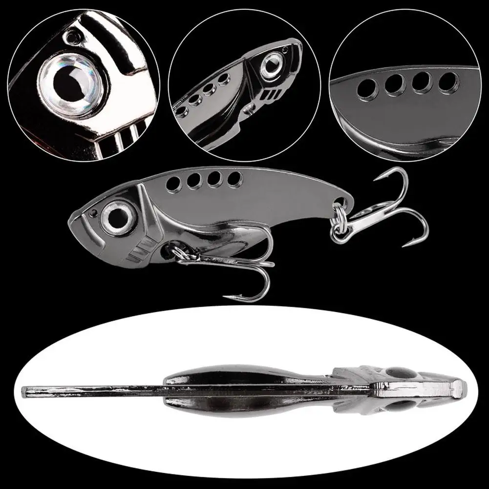 3g/7g/10g/15g Fishing Lures Metal Vib Hard Adjustable Action Blade Bait Fishing Spoon Lures With 3d Red Eyes Artificial Baits