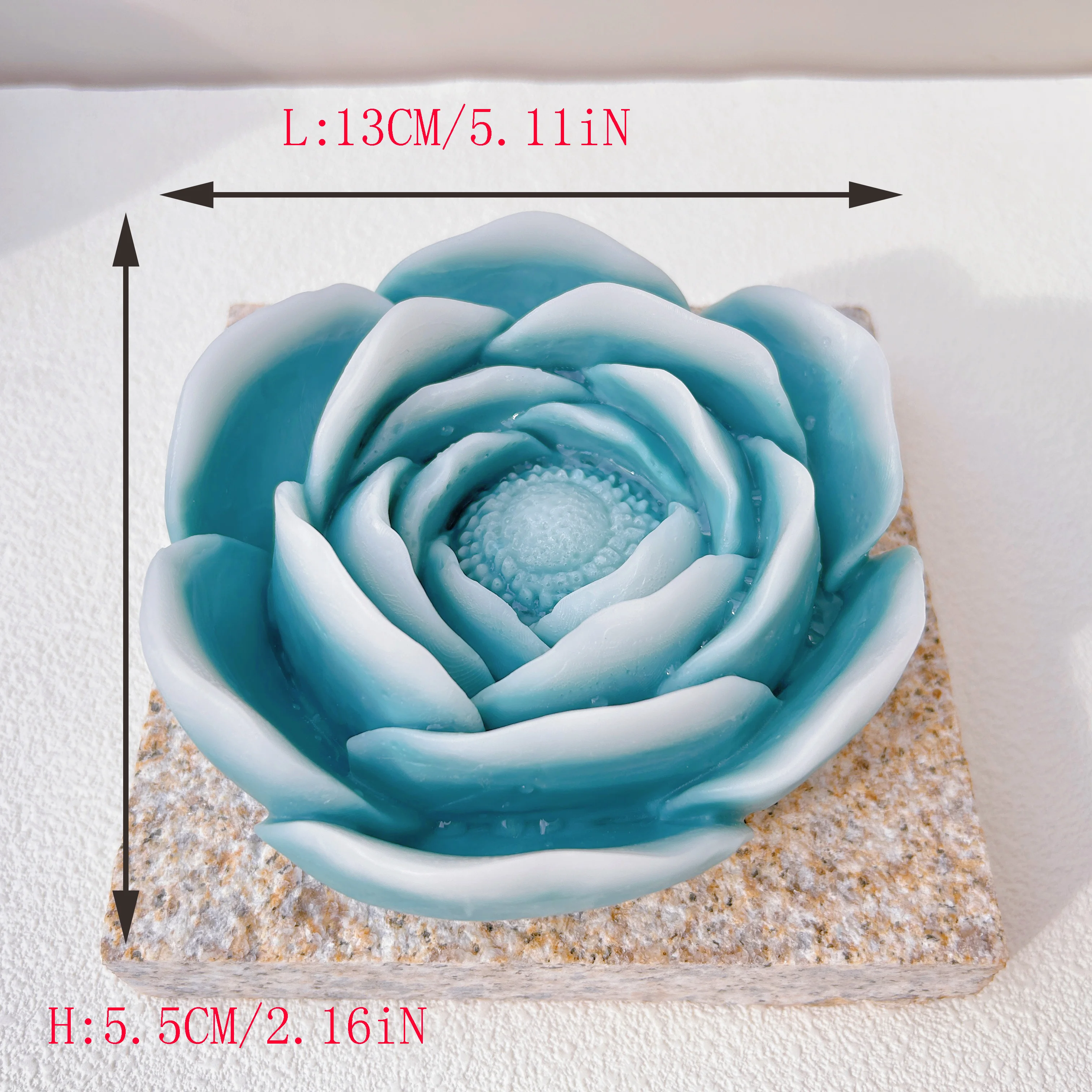 모란 연꽃 다발 양초 몰드, 실리콘 몰드 파티 선물, 꽃 양초 몰드, 14cm, DIY 15cm, 2023 신제품