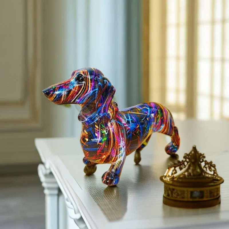 いぬ 犬 ダックスフント ガラス 置物 インテリア 工芸品 美術品
