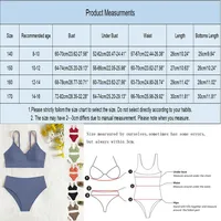 Toddler Girl Swimsuit Solid Color Bikini Set 2024 Bottom Briefs Swimwear Summer Children Bathing Suit 6
