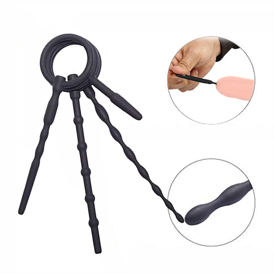 Urethra Catheter Sound Dilator Silicone Horse Eye Stimulator Urethral Plug Adult Sex Toy For Men-urethral dilator,silicone urethral dilator