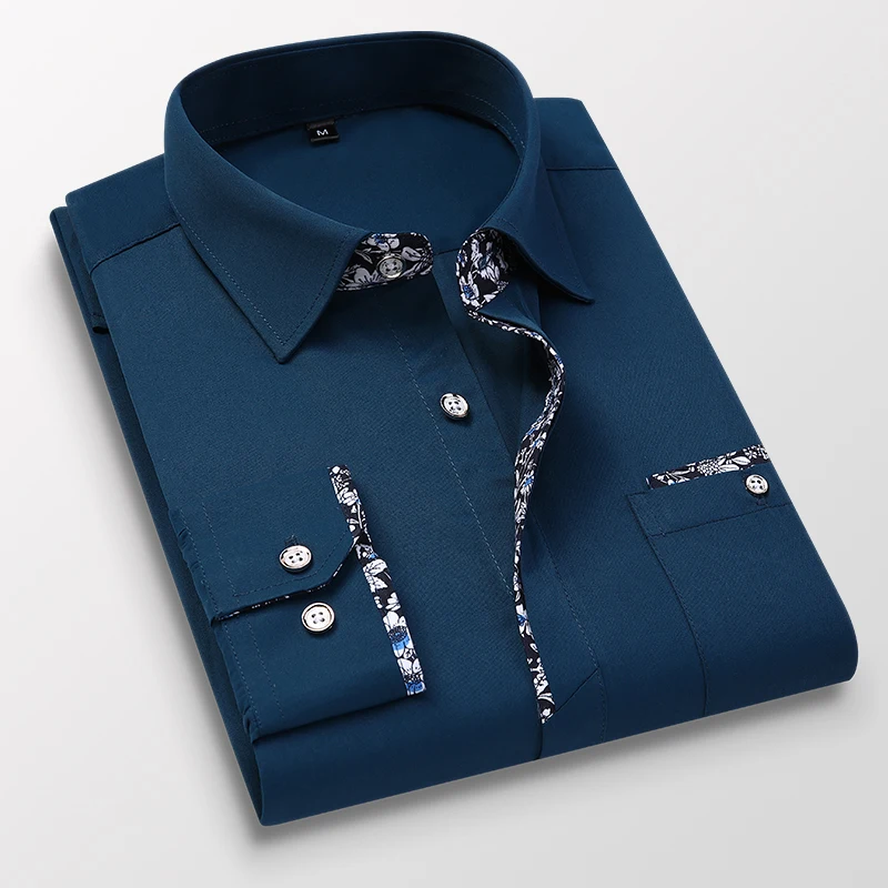 Men Long Sleeve Shirt Spring Autumn