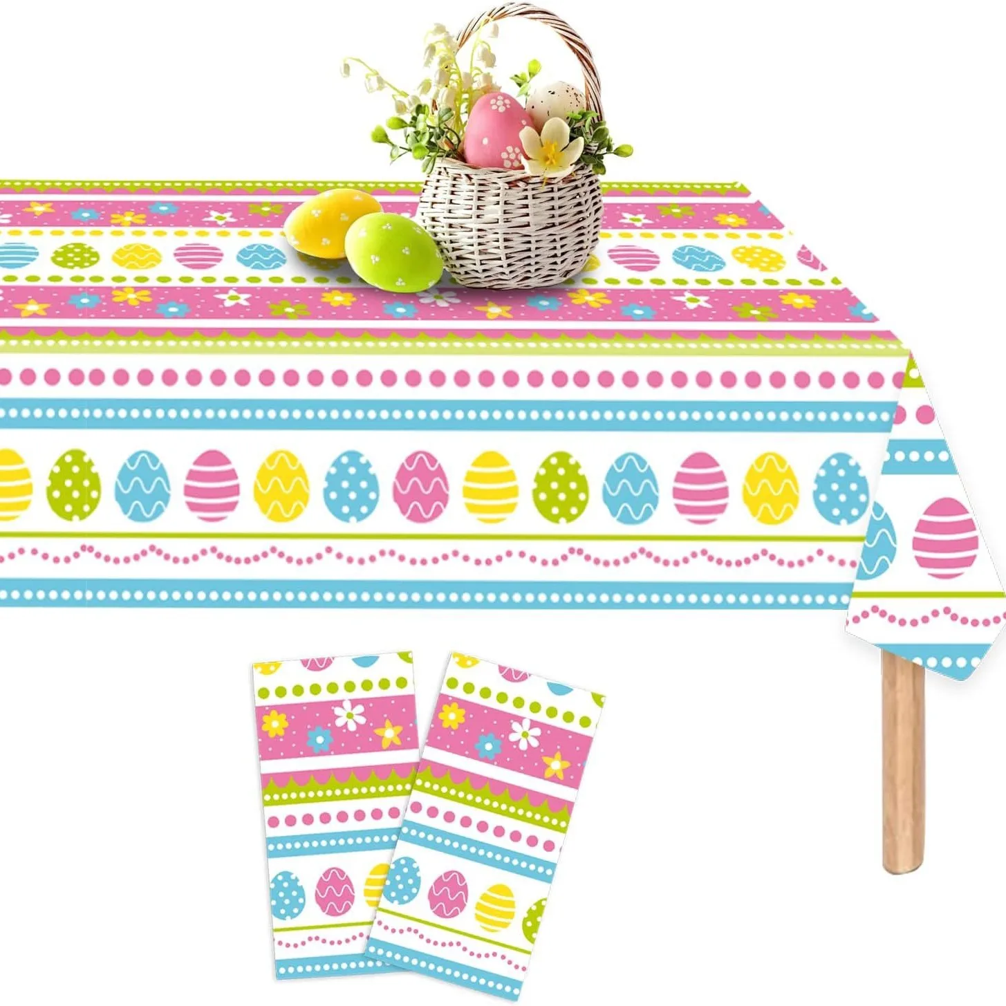 Easter table placemats , bunny cloth placemats disposable tablecloth tablecloth birthday holiday party decoration supplies