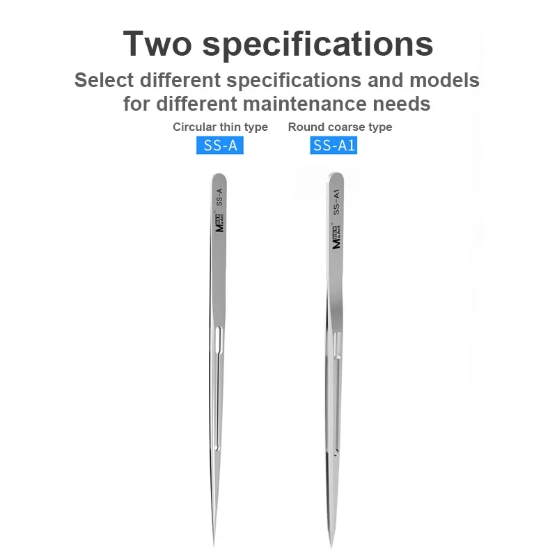 Ma-Ant SS-A SS-A1 Tweezers Multifunction sturdy Non Magnetic Stainless Steel Aviation Material For iPhone SMD PCB Repair Tools