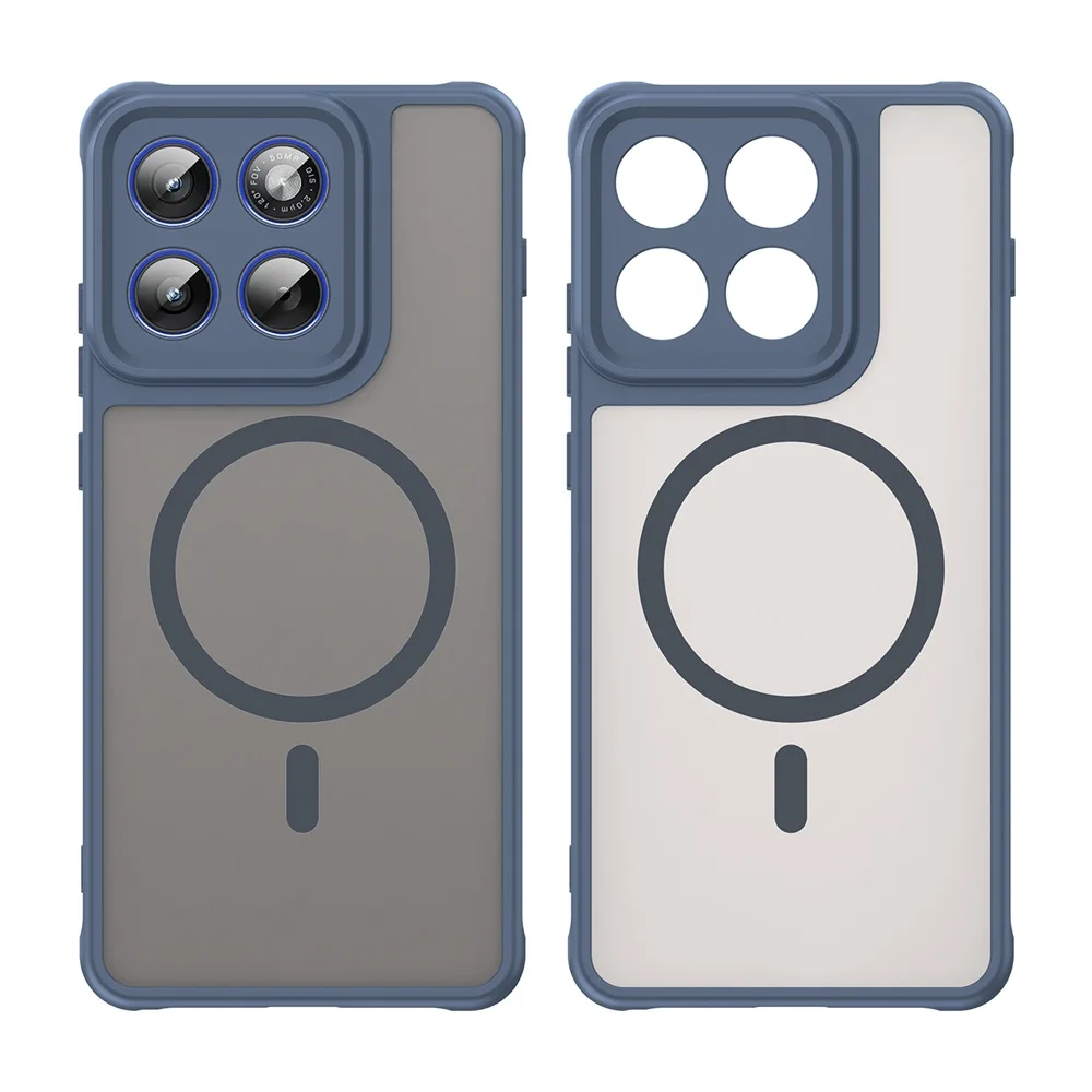 MagSafe Magnetic Frosted Anti-Shock Hard Plastic Case with Soft Edges