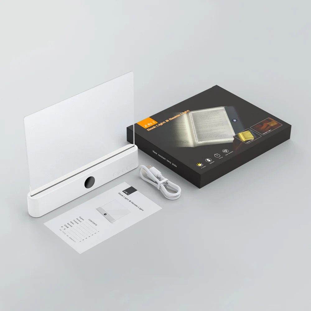 รูปสินค้า ไฟอ่านหนังสือ LED ปรับแสง 2 in 1 พร้อมชาร์จ USB